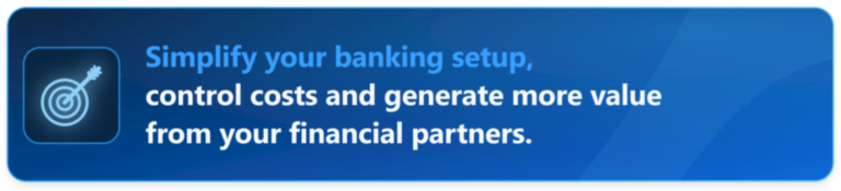 Optimisation of banking relationships, costs, cash flows and banking partners