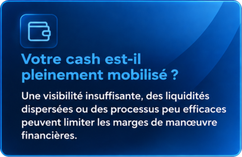 Optimisation du cash et de la visibilité de trésorerie