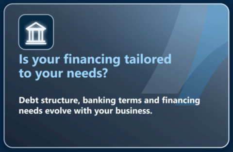Optimisation of financing and banking terms